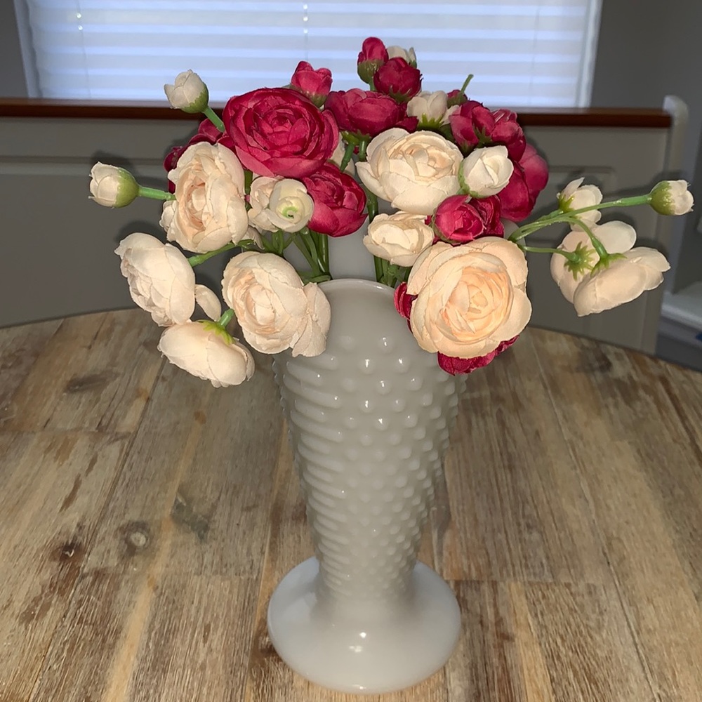 Milk glass vase only